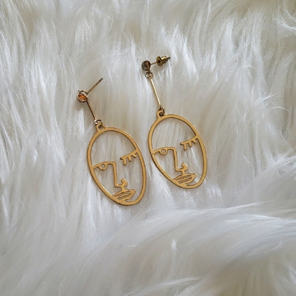 The Humble Hive Jewelry - 3/$15 Figure Face Outline Earrings